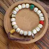 Pulsera Original de Hueso de Yak del Tíbet para Hombres y Mujeres, Estilo Étnico, Accesorios de Turquesa DIY, Venta al por Mayor