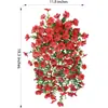 Amazon Cross-Border Flores Artificiais Populares de Verão e Outono Flores de Plástico Flores Falsas Decoração Violeta Rattan Realista Interno e Externo