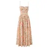 Fabricantes Mayoristas de Ropa para Mujer Transfronterizos 2026 Nuevo Estilo Romántico Pastoral Francés Europeo y Americano Algodón Estampado Vestido Largo de Sol