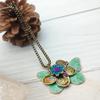 Pintura al óleo de color retro europeo y americano accesorios collar de mariposa temperamento femenino popular en línea todo partido estilo étnico joyería al por mayor