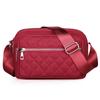 Bolso de Mujer Estilo Coreano Moda Nuevo Hilo Bordado Mediana Edad y Personas Mayores Gran Capacidad Hombro Único Diagonal Tela Bolso Puesto Callejero Suministro Precio de Fábrica Al por Mayor