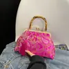 Bolso de Mano Cruzado al Hombro Estilo Chino Bolso Bordado con Perlas Bolso Nuevo Estilo Chino Bolso de Cena Retro Bolso de Mano Bolso de Mujer