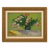 Pintura a Óleo Estilo Europeu Frutaria Natureza Morta Moldura Dourada Vintage Arte de Parede Decorativa para Sala de Jantar, Sala de Estar ou Hall de Entrada