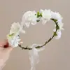Guirlanda de Cores Floresta Super Fada 2025 Novo Estilo Tiara de Elfo Flor de Fada para Madrinha Flor de Cabelo Guirlanda