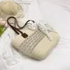Bolso de Mano con Pañuelo de Seda Nuevo Verano 2025, Bolso de Hombro/Axila Tejido Popular de Gran Capacidad de Este Año, Bolso Tote Tipo Cesta de Verduras