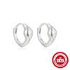 Novo 925 prata esterlina design sentido grande liso cônico brincos brincos brincos Europa e os Estados Unidos venda quente minimalista ins brincos para as mulheres