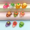 Tortugas de Frutas y Verduras que Brillan en la Oscuridad Figuras de Resina en Bolsas Sorpresa Juguetes de Juego de Imitación para Niños Set de Celebridad de Internet Tortugas de Frutas y Verduras