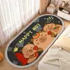 Alfombra de Piso de Gato de Dibujos Animados Linda, Manta de Sofá de Imitación Cachemira, Esterilla Refrigerante para Pies, Alfombra Larga para Mesita de Noche de Dormitorio, Esterilla para Ventana Abuhardillada de Balcón