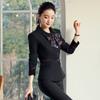 Traje de Negocios a la Moda para Mujer Traje de Manga Larga Fabricante Primavera y Otoño Hotel Restaurante Salón de Belleza Cajera Uniforme de Trabajo