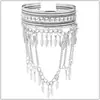 Moda Retro Étnico Ropa de Baile Accesorios Pulsera Abierta Ajustable Pulsera Pendientes Pendientes Largos Accesorios