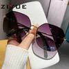 Óculos de Sol Feminino 2026 Novo Estilo Óculos de Sol Anti-UV para Mulheres com Armações Grandes para Rostos Redondos, Estilo de Rua Fashion, Óculos Polarizados Emagrecedores