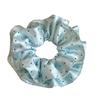 Lujo Ligero y Exquisito Diadema de Polka Dot de Doble Capa Plisado para Recoger el Cabello con Flor Rizada para Cola de Caballo Cuerda para el Cabello Banda de Goma de Alta Gama para Mujeres