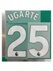 25-26 Kit de Visitante del Tottenham Hotspur Talla Adulto A+ 25 # Ugarte Número de Jugador Letra Calcomanía de Transferencia Térmica