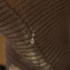 Colar Zircônia Gota d'Água Estilo Coreano Vento Frio Brilhante High-end Luxo Leve Simples Versátil Corrente Clavícula com Diamante Brilhante 2025