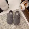 Sapatos Femininos Peludos Estilo Birkenstock com Sola Grossa, Aumento de Altura, Cobertura Total, Novos Botas de Neve Quentes de Inverno 2025, Sapatos de Algodão Antiderrapantes