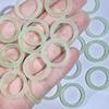 Atacado de fábrica 23mm anel de acetato imitação de jade anel anel fivela de anel anel de corrida anel mão torcida pingente franja diy