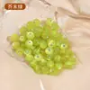 Botones Cheongsam Imitación Perlas de Jade Resina Puntos Redondos Diamante Botones Perlados Camisa Chifón Imitación Perlas Redondas Expuestas Accesorios Botones