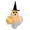 Adornos de Fantasma Brillante para Halloween, Sombreros de Bruja, Luces Ambientales, Accesorios de Decoración para Escena de Fiesta