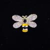 Broche de Esmalte Elegante Estilo Coreano Pin de Solapa de Abeja Linda Hebilla Anti-Exposición Pin para Chal Pin para Bufanda Venta al por Mayor en Stock