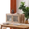 Aparador de Cocina de Pared, Gabinete para Tazones, Gabinete de Té para el Hogar, Gabinete de Almacenamiento, Gabinete para Platos, Estante de Especias para Cocina