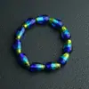 Pulsera de Vidrio Luminoso con Lámina de Oro de Doble Cara de Forma Especial, Pulsera de Vidrio Brillante para Hombres y Mujeres, Diseño de Cielo Estrellado, Artículo Popular de Venta Caliente en Transmisiones en Vivo