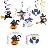 Decoración para Fiesta Temática de Halloween Transfronteriza 2025 Bandera de Cumpleaños Banderín Set de Bolas de Panal Venta al por Mayor Personalización