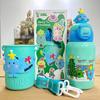 Vaso aislado para niños de alto valor, vaso de agua de acero inoxidable 316, lindo de dibujos animados, portátil, a prueba de caídas, vaso creativo para regalo