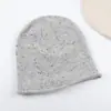 2025 Nuevo Gorro de Lana Tejido Cálido Estilo Coreano con Lentejuelas para Mujer Otoño e Invierno, Que Adelgaza el Rostro y Protege los Oídos