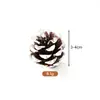 Adornos navideños colgantes de piña de 1-18 cm, adornos creativos, accesorios de tiro, flores secas, piña de pino, aceite de pino, venta al por mayor