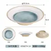 Série Mar Estelar Louça de Melamina Panela Quente Churrasco Restaurante Buffet Tigelas e Pratos Criativos de Imitação de Porcelana Prato para Molho Conjunto de Louças