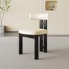 Silla de Comedor Vintage de Madera Maciza Estilo Francés con Patrón de Bigotes de Gato, Decoración Retro Pastoral Nostálgica de Diseñador de Lujo Ligero para Sala de Estar