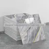 Adesivos de Parede Mármore Autoadesivos Azulejo de Imitação Adesivos de Parede Banheiro Sala de Estar Painéis de Parede Cobertura Papel de Parede à Prova d'Água e de Umidade Transfronteiriço