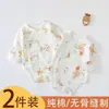 Body para Bebé Recién Nacido Pelele para Bebé Ropa Clase A para Recién Nacidos Ropa Interior para las Cuatro Estaciones Mameluco Triangular de Algodón Puro