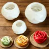 Molde de Silicona para Vela de Flor de Rosa DIY Día de San Valentín Piedra Aromática de Flor Yeso Resina Fundición Molde para Hornear Pasteles