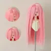 Peluca para Muñeca BJD, Cabello Largo Recto Suave Tipo Seda con Flequillo Largo, Cabello Personalizable para Muñecas de 346 Puntos, Accesorio para Vestir