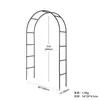 Treliça de Rosa em Arco para Casamento e Jardinagem, Suporte para Plantas Trepadeiras de Jardim, Suporte de Ferro para Flores em Pátio Externo