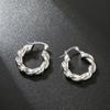 Pendientes circulares europeos y americanos para mujer, de aleación de Amazon, con diseño de giro, joyería transfronteriza, hebilla para la oreja, venta al por mayor