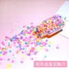 Flocos de Neve em Formato de Coração de Argila Macia, Bolas que Fazem Barulho, Materiais de Preenchimento de Resina, Enchimentos de Patas de Gato com Areia Líquida, Bolas Artesanais, Resina Líquida para DIY
