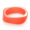 Pulseira de Resina Gradiente TK Europe para Mulheres, Bracelete Curvo, Anel de Melhor Amigo, Joia de Mão da Moda de Alto Padrão, Venda por Atacado