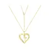 Moda Popular Transfronteiriça Europeia e Americana Design de Alto Padrão Colar com Pingente de Cruz Amor Feminino Joia para Pescoço Mesmo Estilo Amazon