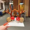 Pasador de Navidad Corea del Sur pasador infantil para niñas bebé clip de ciervo festivo tocado parte trasera de la cabeza accesorios para el pelo de Navidad