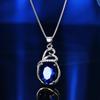 Novo pingente Kaicheng de prata de lei S925 europeu e americano comércio exterior lágrimas de anjo cristal temperamento de alta qualidade pingente de cristal azul cabelo