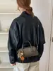 Bolso de hombro retro de gamuza transfronterizo, nuevo estilo otoño/invierno, bolso tipo bowling simple y ligero, bolso de hombro para mujer