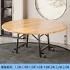 Mesa de Jantar Dobrável para Uso Doméstico, Mesa Redonda para Banquetes de Hotel, Mesa de Jantar Redonda para Apartamento Pequeno, Não Requer Instalação, Mesas para Atacado