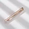 Ebay Amazon Estilo Coreano Simple Clip de Corbata Liso para Hombres Novio Boda Profesional Cobre Dorado Clip de Corbata Formal