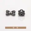 Botões de Camisa Casaco com Laço de Strass e Dois Furos Roupas Corta-Vento Peças de Exterior Suéter Malhas Botões de Metal