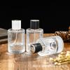Botella de spray de vidrio transparente con bayoneta redonda de 50 ml, envase de tóner, botella vacía, botella de perfume de 100 ml, venta al por mayor