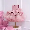 Vestido Brillante de Comercio Exterior para Cumpleaños, Vestido de Princesa para Niñas, Vestido de Dama de Honor para Bodas, Vestido para Actuación de Piano de Niñas, Vestido de Año Nuevo