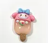 Nueva Serie de Tarjetas Grandes de Dibujos Animados Sanrio Accesorios de Resina Venta Directa de Fábrica Llavero para Crocs DIY Cordón para Teléfono