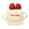 Mini Bolso Infantil de Nuevo Estilo con Lazo, Letras Bordadas, Bolso Cruzado para Hombro de Bebé, Directo de Fábrica
